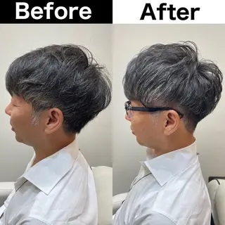 パーマ メンズ Soleria 田中慎一のヘアスタイル