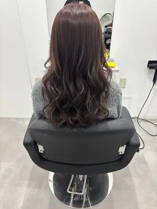 ロング カラー 髪質改善/透明感 カラー/内藤有須加のヘアスタイル