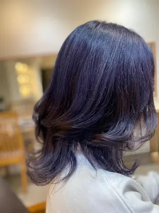 セミロング カラー ヨシダ フミノリのヘアスタイル
