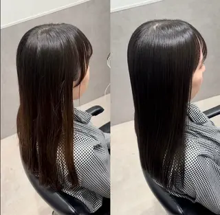 セミロング カラー 髪質改善ヘアケア 艶髪特化/上田のヘアスタイル