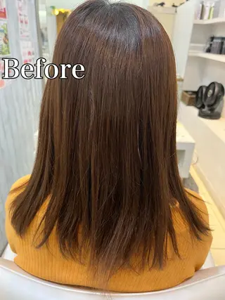 セミロング パーマ 【髪質改善】 美髪/久岡徹也のヘアスタイル