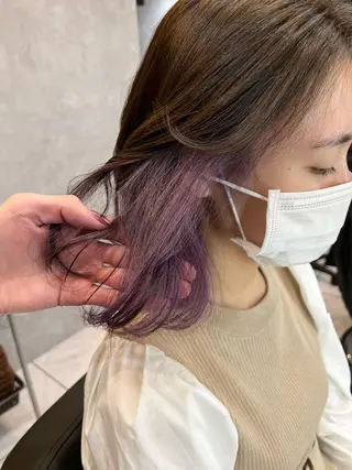 カラー ヘアアレンジ SALOWIN栄 高須大貴のヘアスタイル