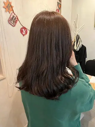 セミロング カラー ヘアアレンジ like みやびのヘアスタイル