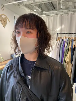 ショート カラー パーマ Hayashi Shioriのヘアスタイル