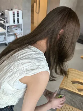 セミロング カラー yuuna/ ハッシュカット🎀のヘアスタイル