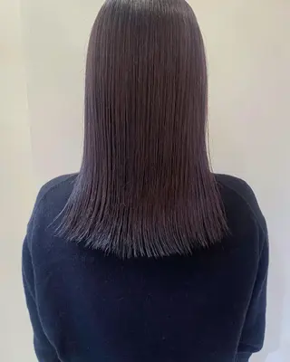 セミロング カラー パーマ riria/ボブ /透明感カラー🎀のヘアスタイル