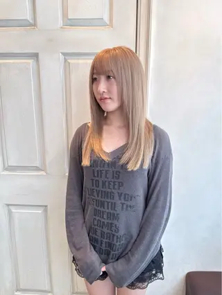 ロング 千 田のヘアスタイル