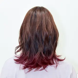 ミディアム カラー muk hair篠村 髪質改善/完全個室のヘアスタイル