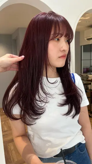 ロング カラー じゅわっと暖色カラー 🍊Moemiのヘアスタイル