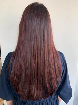 ロング カラー ベージュカラー🤎 鈴木サトミのヘアスタイル