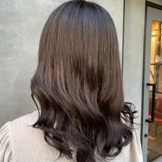 ロング カラー 青田 明日海のヘアスタイル