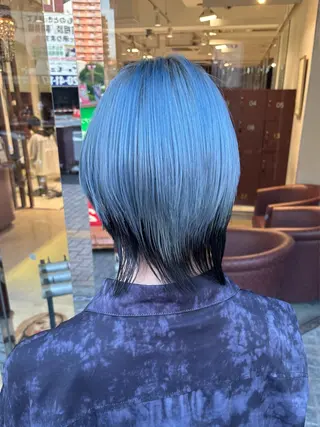 カラー メンズ 🍒ブリーチカラー 🍊暖水 まりあのヘアスタイル