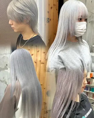 ミディアム カラー メンズ多数⚡ブリーチ 特化💚Acchonのヘアスタイル