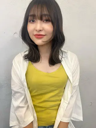 ミディアム 🍃透明感スタイル yu-ka🍃のヘアスタイル