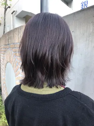 ミディアム 坂口 愛のヘアスタイル
