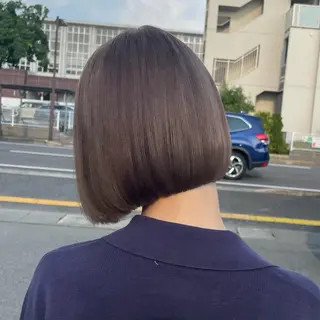 カラー ユナ ボブカット /ベージュのヘアスタイル
