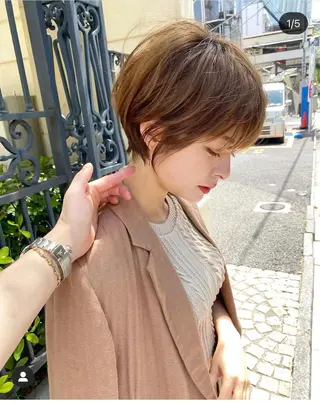ショート 柴田 日菜子のヘアスタイル