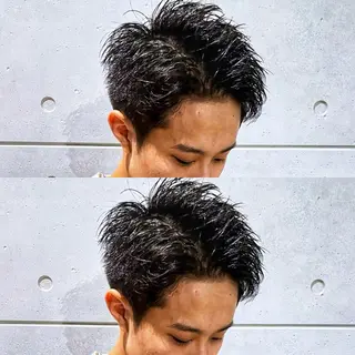ショート メンズ メンズヘア特化 崎田 成人のヘアスタイル