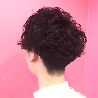 ショート パーマ メンズ Vir by browのヘアスタイル