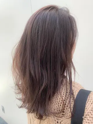 セミロング カラー 髪質改善🌟 TAKERUのヘアスタイル