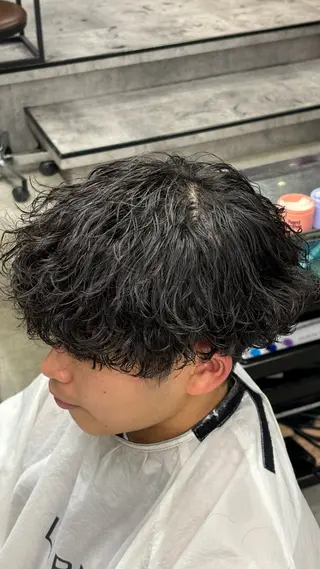 ショート ✨髪質改善カラー/垢 抜けメンズパーマ✨のヘアスタイル