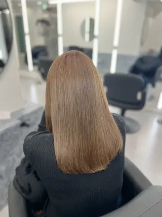 ロング カラー eco/堀江/ 艶カラー/髪質改善のヘアスタイル