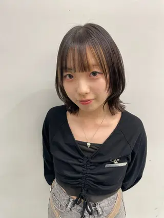 ミディアム カラー ✨似合わせ特化美容師 WILL上村 拳吾のヘアスタイル
