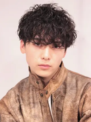 パーマ メンズ Ryo横浜韓国ヘア/ 曲がる縮毛矯正特化のヘアスタイル