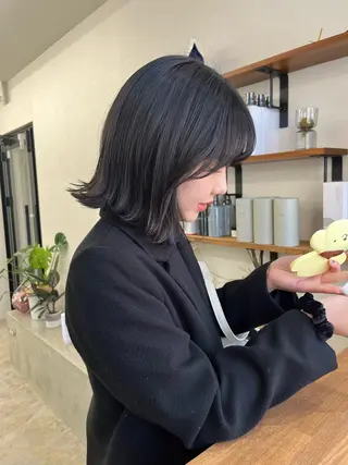 ミディアム カラー 似合わせ/美髪カラー /カンナのヘアスタイル