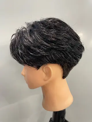 メンズ YUKI 新宿カット パーマ/カラーのヘアスタイル