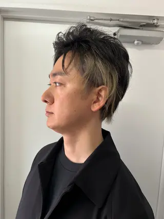 ショート カラー メンズ 久木原 ゆりのヘアスタイル