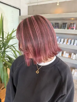 ミディアム 花井さくら🇺🇸 /デザインカラー🌈のヘアスタイル