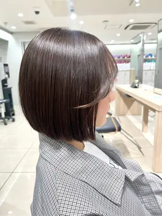 ミディアム パーマ 巖本 真希のヘアスタイル