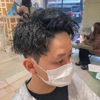 ショート パーマ メンズ すげさやか ✨メンズカットパーマのヘアスタイル