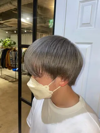 ショート カラー メンズ ゆるふわガーリーst yle🩰yuukaのヘアスタイル