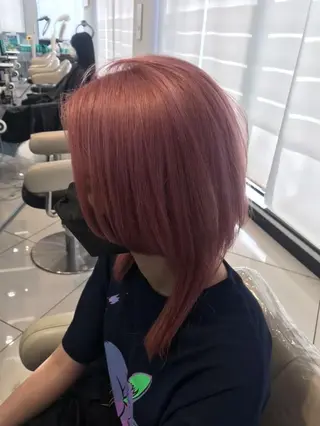 ミディアム カラー あらげ 🌈推しカラー🌈ᵕのヘアスタイル