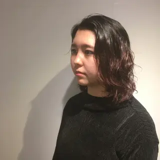 ミディアム カラー しのはら まどかのヘアスタイル