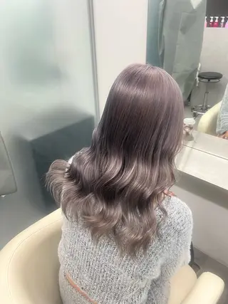 ミディアム カラー 難波/ハイトーン 🦋AOI🦋のヘアスタイル