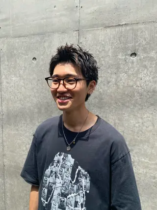 ショート メンズ 菊池大一 溝の口パーマのヘアスタイル