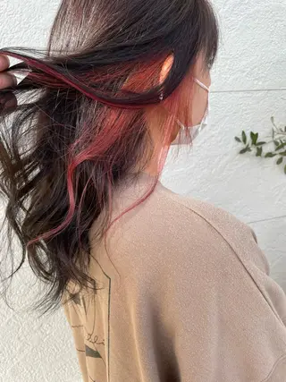 ロング カラー 鵜飼 真伍のヘアスタイル