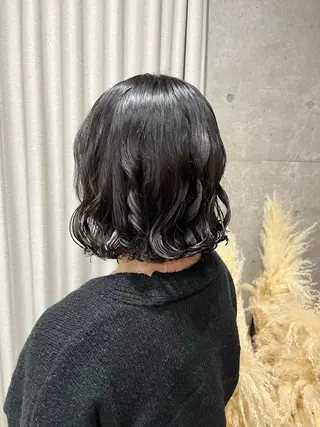 ショート パーマ ロングパーマ木村 ボブパーマのヘアスタイル