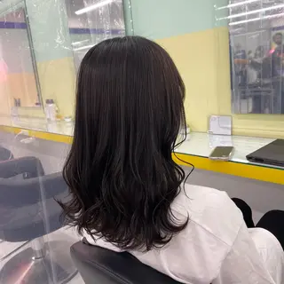 セミロング カラー ヘアアレンジ mai🍑暖色カラー /レイヤー💖のヘアスタイル