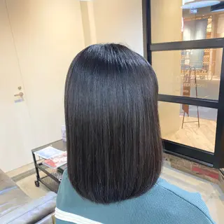 セミロング 梅田/髪質改善✨ 酸性ストレート💕のヘアスタイル