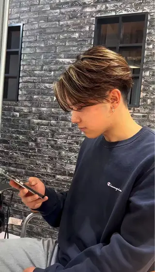 カラー メンズ メンズパーマ 特化こうきのヘアスタイル