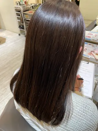 カラー 河津 彩香のヘアスタイル