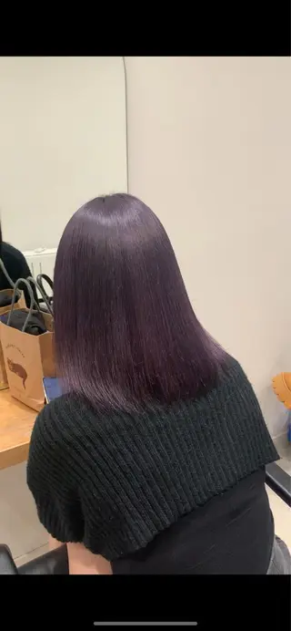 ミディアム カラー れい🫧 ハイトーン特化のヘアスタイル