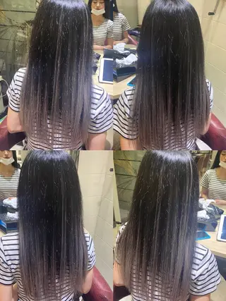 ロング カラー 佐伯 りょうのヘアスタイル