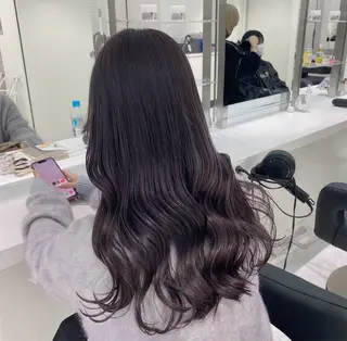 ロング カラー ヘアアレンジ 🫧モテる💗ダメー ジレスハイトーン🫧のヘアスタイル