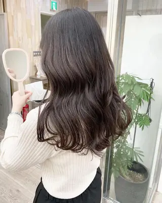 セミロング ☀️透明感color KURO☀️のヘアスタイル