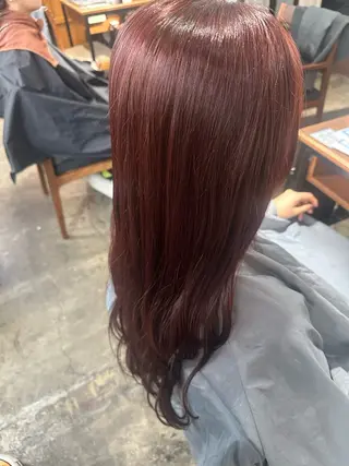 ロング カラー 赤熊 咲良 🦔ྀིのヘアスタイル